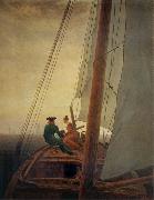 Caspar David Friedrich The Sailboat oil